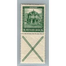 ALEMANIA 1931 PAREJA DE ESTAMPILLA SE-TENANT NUEVA CON GOMA MI S92 HERMOSA 48 EUROS !!!